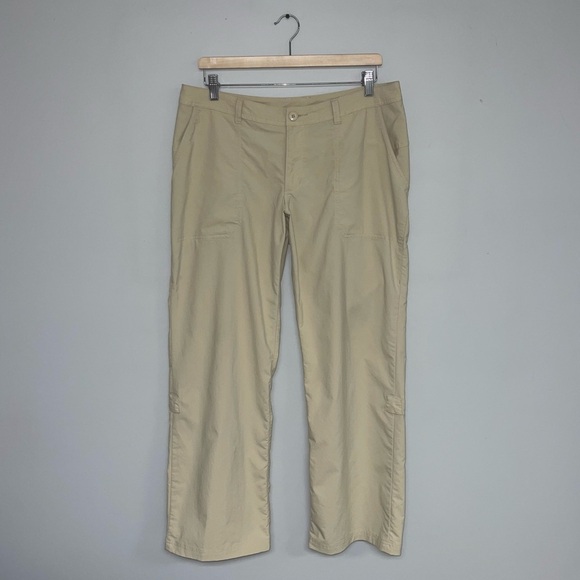 Patagonia Pants Women's Size 10 US Husk Tan Light Khaki Quandary Roll-Up Capris - Picture 2 of 15